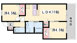アンリコートⅡ【1階】の間取り