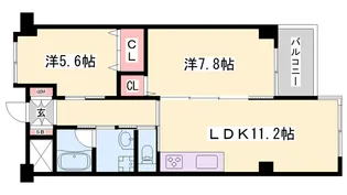 メゾンアカシ【2階】の間取り