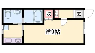 リビエ・ド・クキ【103号室】の間取り