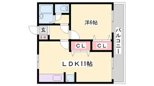 サンプレタ貴崎【101号室】の間取り