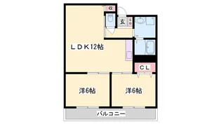 セゾン立石【4階】の間取り