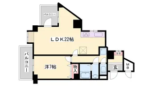 ライオンズマンション西明石【8階】の間取り