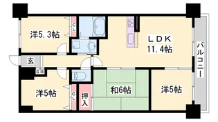 エクセランス大久保Ⅰ番館【1115号室】の間取り