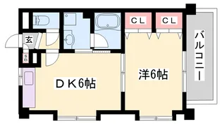 ベルシャンテ西明石Ⅱ【2階】の間取り