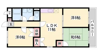 ハイツメルシー【3階】の間取り