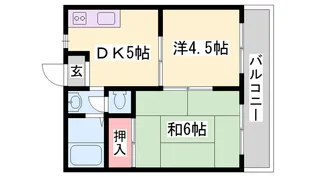 ヒロタハイツ【101号室】の間取り