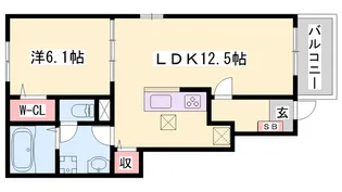 ヒカルサ稲美天満Ⅰ【1階】の間取り