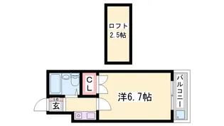 AIプレミアム魚住【1階】の間取り