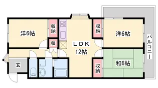 サンフラワー貴崎【501号室】の間取り