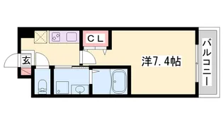 HⅡ西明石【6階】の間取り