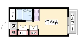 アルビオン西明石【2階】の間取り