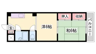 第61川辺ビル【402号室】の間取り