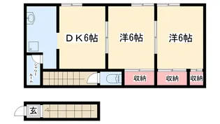 ハイムひいらぎ【B号室】の間取り