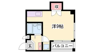 αⅡ大久保【401号室】の間取り