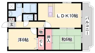 クレベール【203号室】の間取り