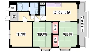 第2井住ビル【4階】の間取り