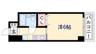 ウエストハウスinLANI【614号室】の間取り