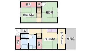 若竹荘【102号室】の間取り