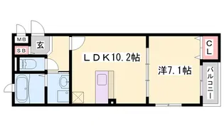 ヴェルナール赤羽【2階】の間取り