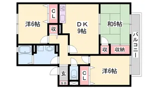 アルパポンテ一番館【101号室】の間取り
