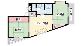 ラ・メール明石【302号室】の間取り
