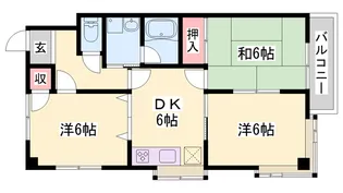第2ときわハイツ【301号室】の間取り
