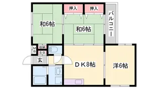 秋定マンション【2階】の間取り