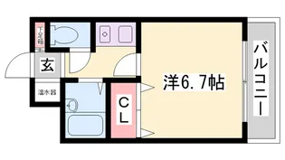 シティライフ服部【307号室】の間取り