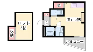 あんしん+明石【102号室】の間取り