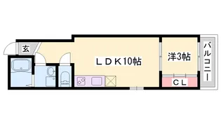 ルミナート明石【203号室】の間取り