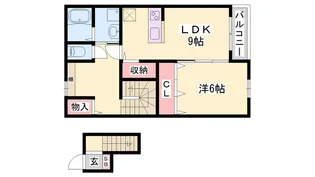 リガーレ天神東B【205号室】の間取り