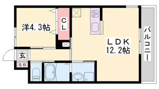 サニーヴィラM壱番館【101号室】の間取り