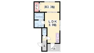 リブレメゾン西明石南町Ⅰ【202号室】の間取り
