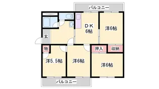 ピアン自由が丘5号棟【501号室】の間取り