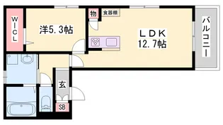 シャルマングレイス【103号室】の間取り
