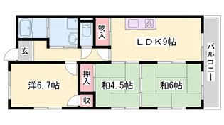 青雲マンション【4階】の間取り