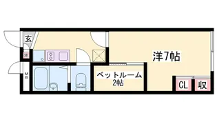レオパレス秋桜22【204号室】の間取り