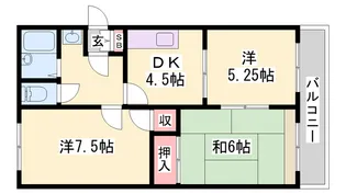 ベルハウス【303号室】の間取り