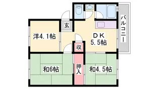 伊川谷3号棟【526号室】の間取り
