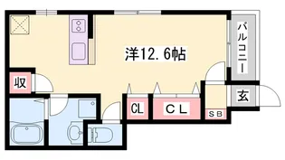 エターナルシー藤江【101号室】の間取り