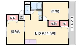 フローラルシティⅠB【1階】の間取り