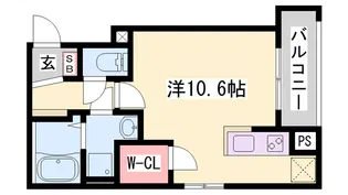 ヒカルサ神戸王塚台Ⅰ【302号室】の間取り