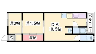 満月荘【2階】の間取り