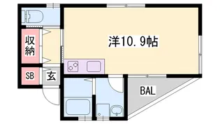 ウエスト大久保【301号室】の間取り