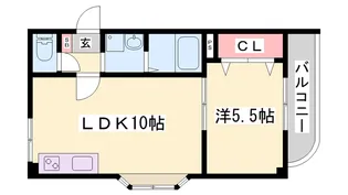エメラ美苑2【2階】の間取り