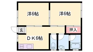 マンション高塚【102号室】の間取り