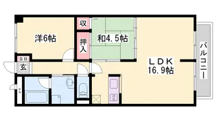 It‘s明石【505号室】の間取り