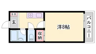 ハイツ一力【203号室】の間取り