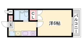 ウエストハイライズ【3階】の間取り