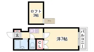ロフティ池上【206号室】の間取り